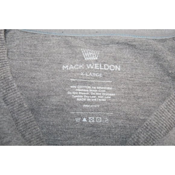 Mack Weldon Ace Crew Neck Sweatshirt Gray Grey Cotton Stretch Mens Size XL - Picture 4 of 4